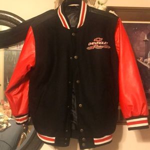 Chevrolet racing letterman jacket.